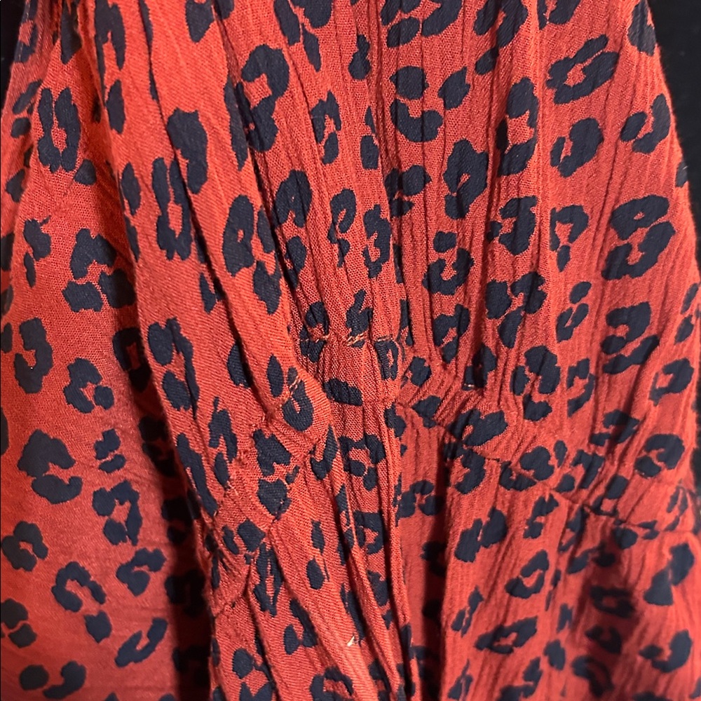 Moral Fiber Red and Black Leopard Print Camisole - Picture 6 of 7